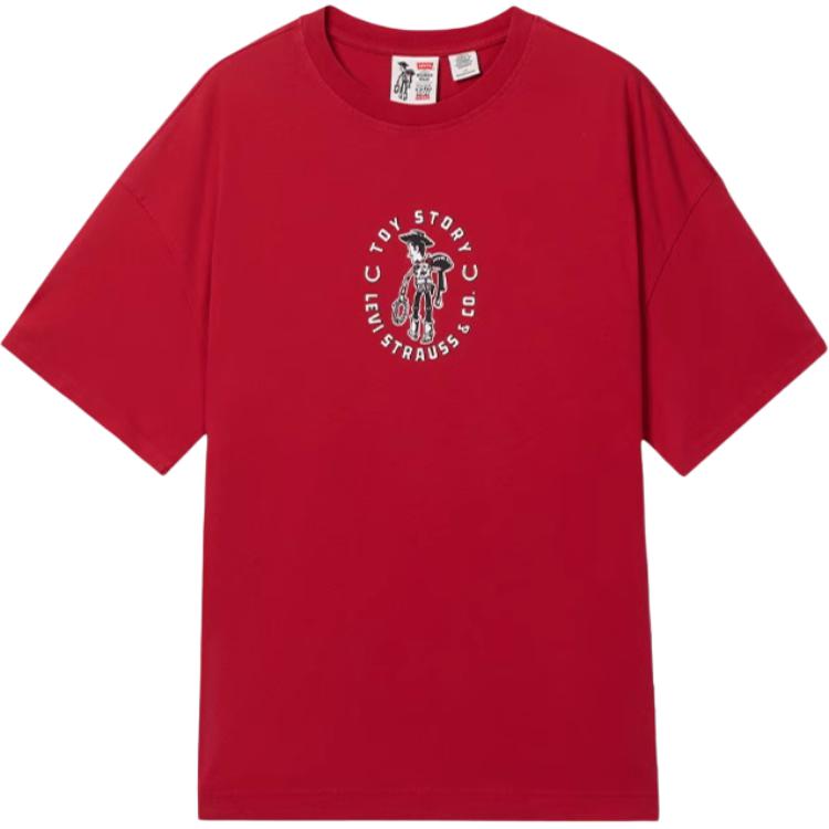 

Levis X Toy Story Коллаборация Футболка с графическим принтом, круглым вырезом и коротким рукавом, унисекс топы 0034T-0002 XS