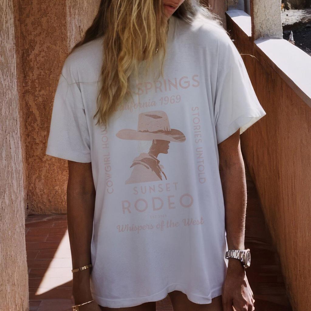 Vintage Palm Springs Rodeo Tee: 1969 California Graphic T-Shirt