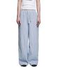 Lotaib Button Stripe Pants - Sky Blue