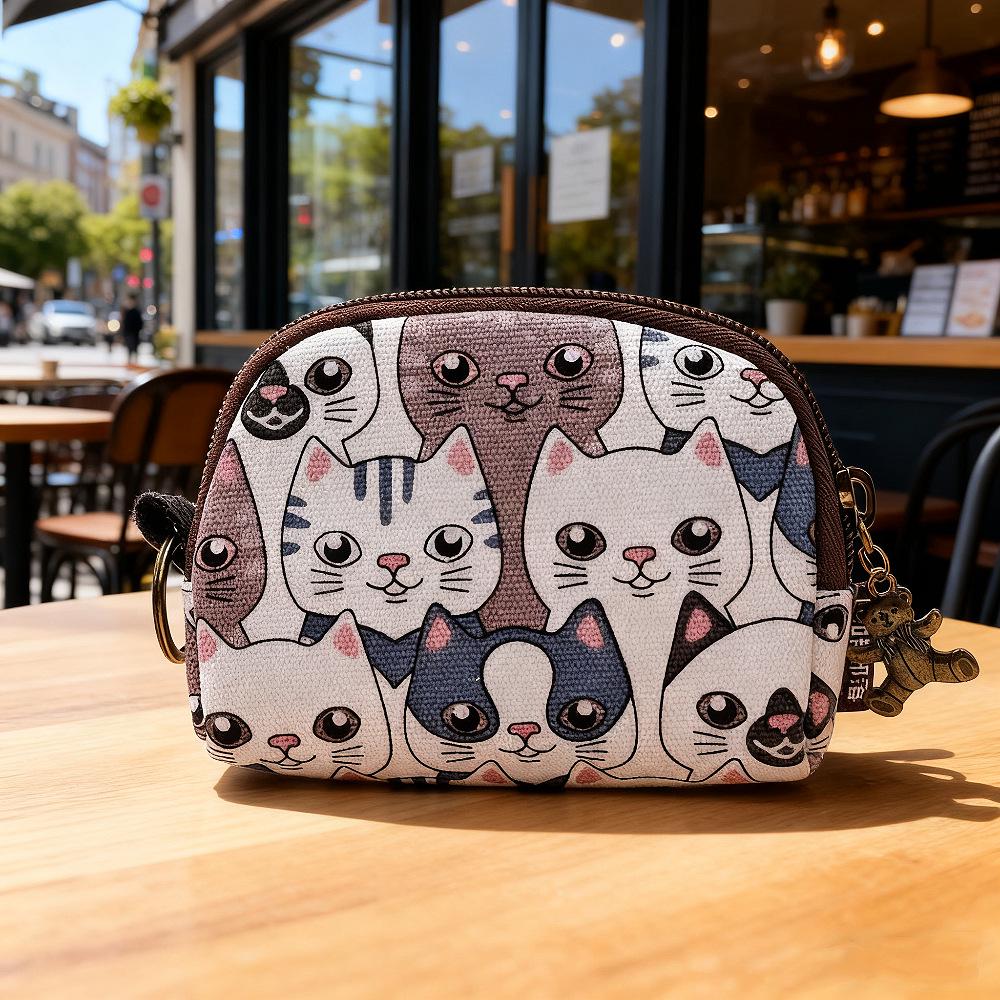 Japanese Cartoon Kaka Tribe Keychain Coin Purse for Women