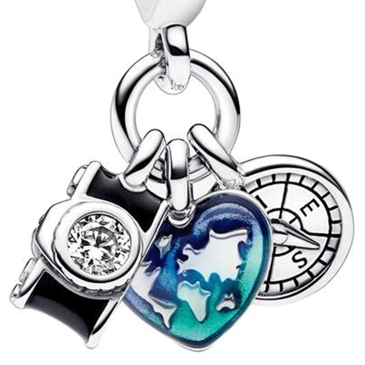 Pandora Polished Effect Silver Pendant Women jewelry 792703C01