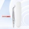 Stainless Steel Curved & Straight Tip Tweezers for Eyelash Grafting & Blackhead Removal
