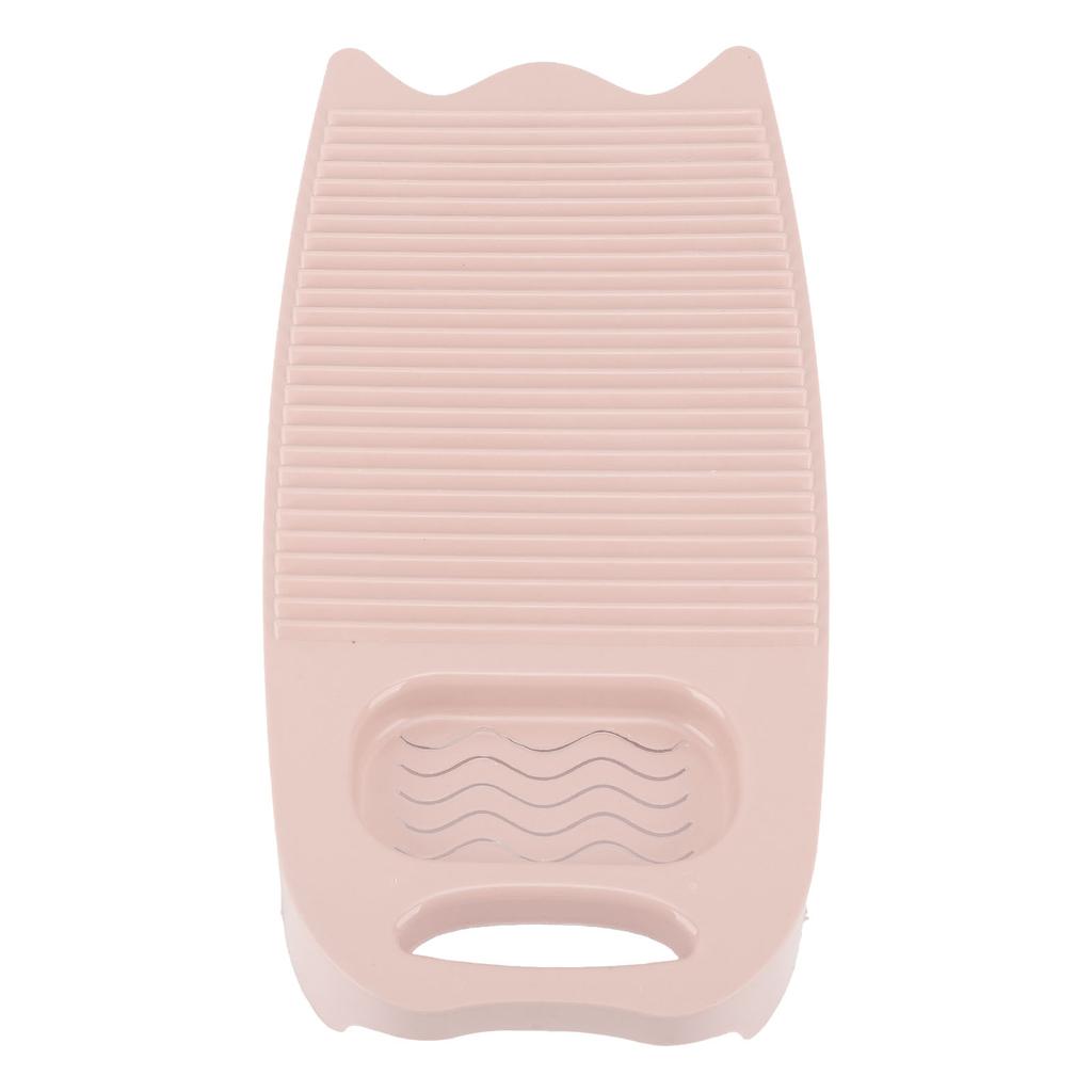 Hand Washboard Plastic Laundry Wash Board with Soap Holder Household Washing Board Pink