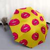 1pc Lips Pattern Automatic Folding Umbrella, Portable & Foldable Design with 8 Ribs, Casual Outdoor Accessory yy250729052