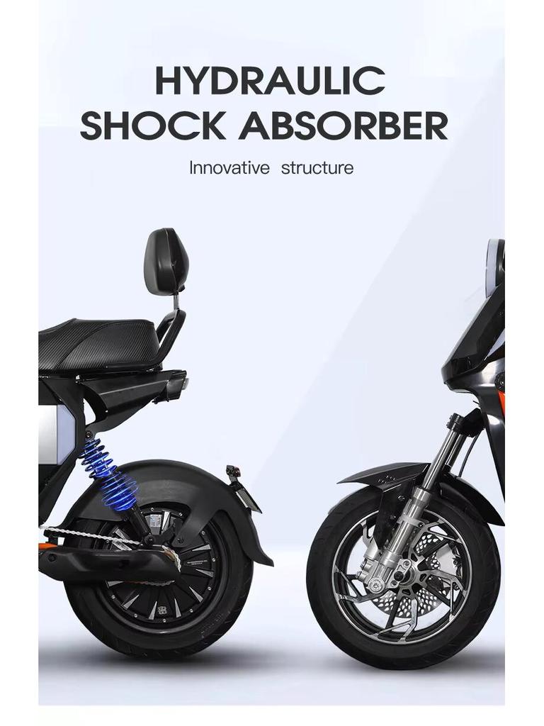 U2 Electric Commuter Motorcycle: Two-Wheeled Vehicle with Lithium Battery