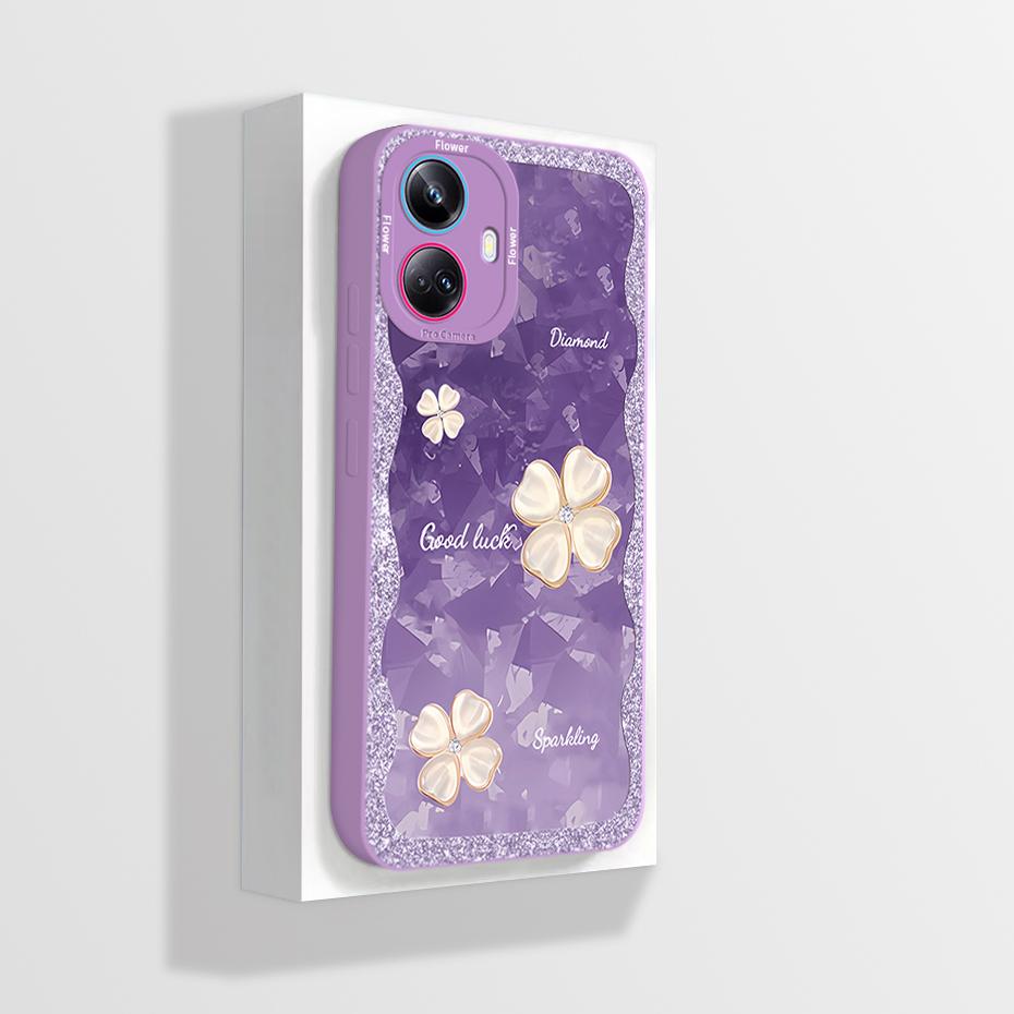 

For Realme 10 Pro Plus + Case Realme10 Pro Realme 10 4G Phone Case Shell Cute Panda pattern Liquid Silicone Anti Drop Soft Cover Realme 10 4G