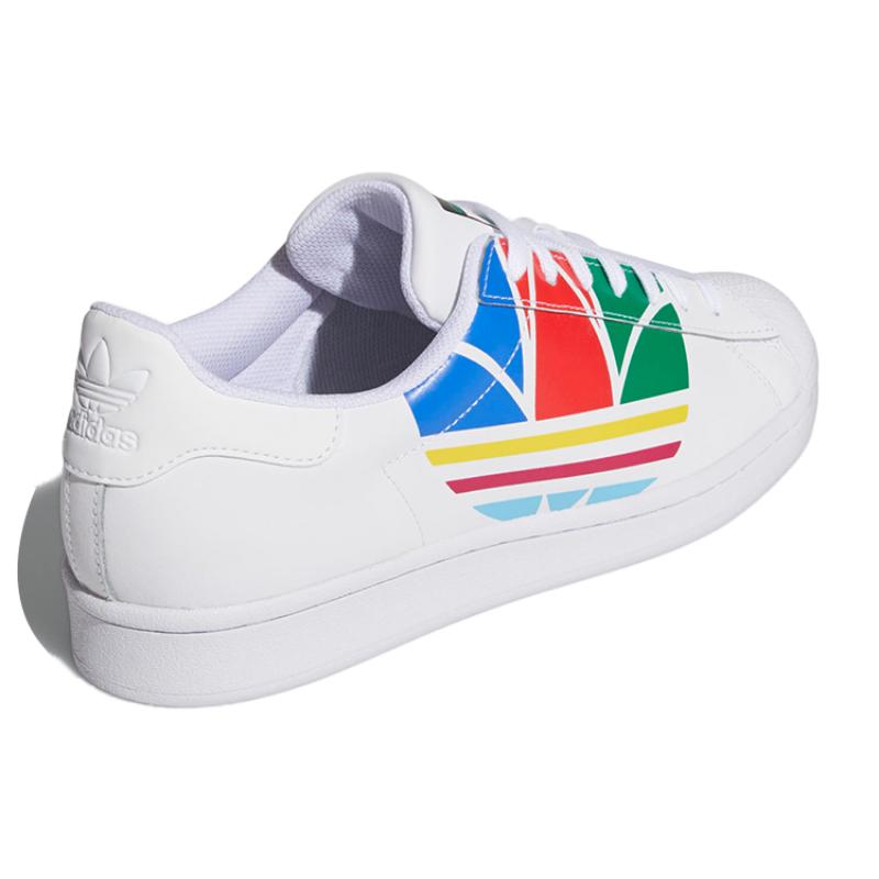 Adidas Superstar Pure 'Colorful Trefoil Cloud White' Sneakers FU9519