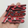 3D ABS Car Letters Logo RS Badge Rear Trunk Sticker Fender Side Emblem For Honda Civic City Fit Shuttle Jazz Car Acceessories