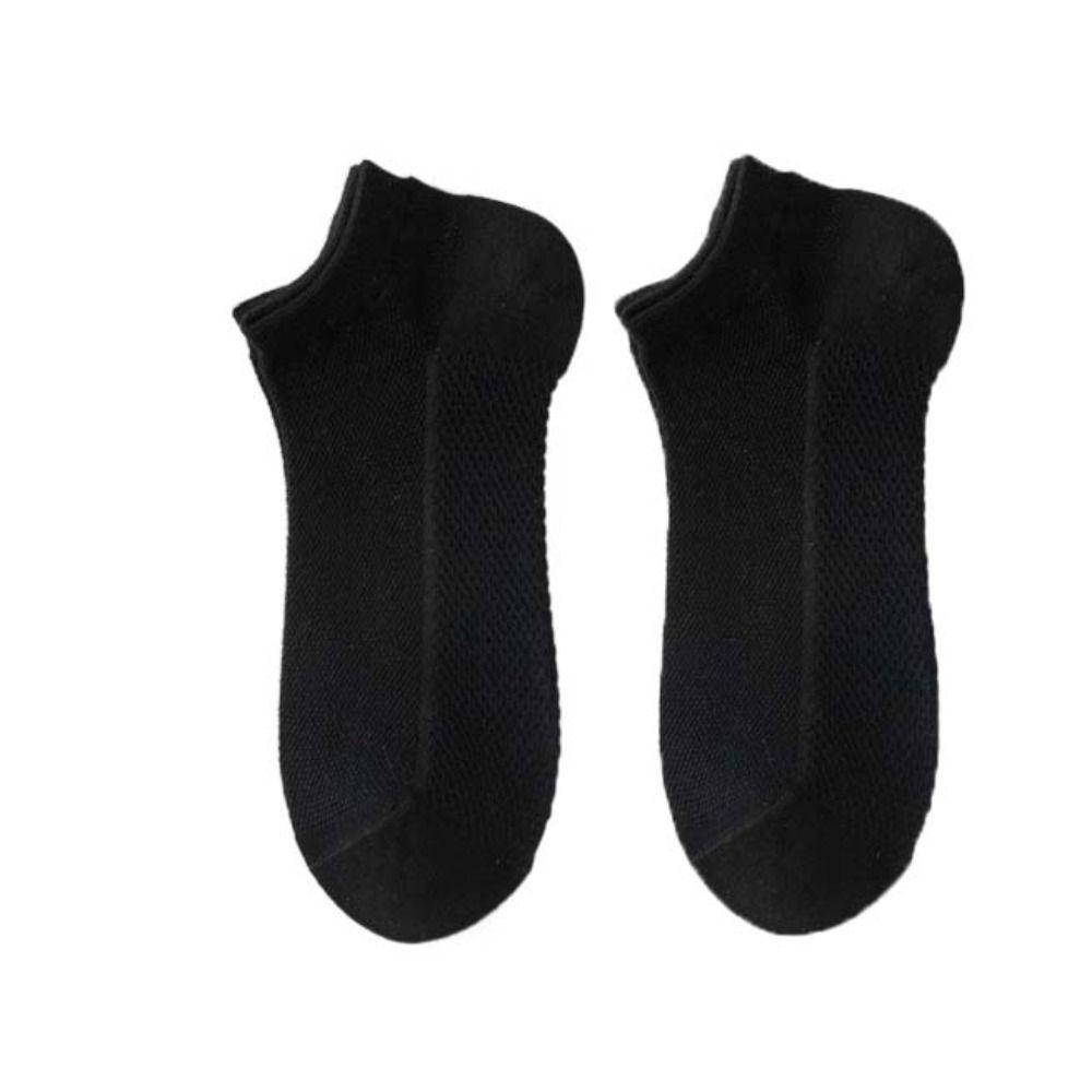 Thin Short Running Socks Solid Color Sports Boat Socks Soft Summer Mesh Socks  Women