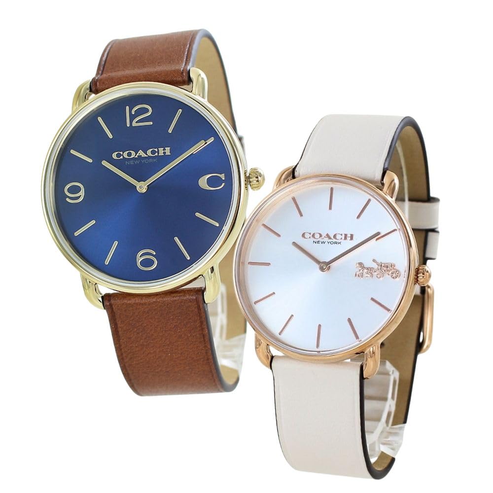 

Коробка для зберігання парних годинників Пара годинників Elliott Slim Thin Leather Strap Brown Ivory 1460264414504380 [Coach] Чоловічі Жіночі [Елемент]