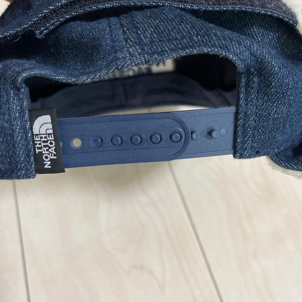Used THE NORTH FACE denim earflap cap