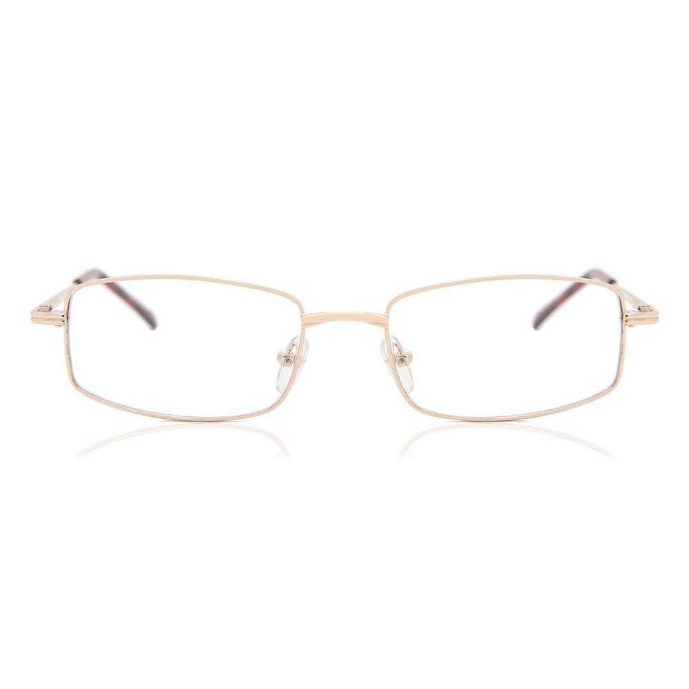 

Full Rim Rectangle Gold Smartbuy Collection Skylar 799e Fashion Unisex Eyeglasses Gold/53
