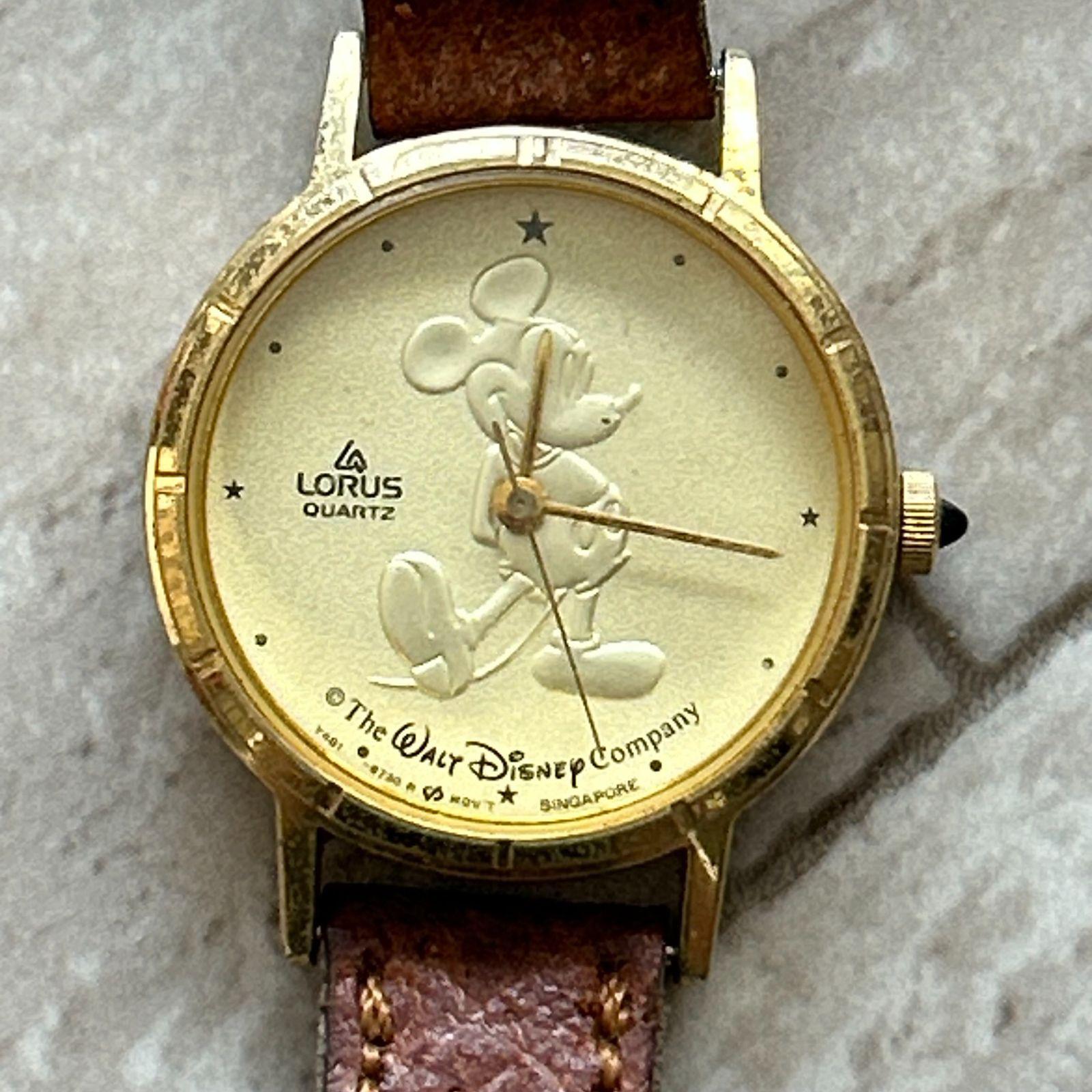 Used Seiko Laurus Walt Disney Company Mickey Mouse Watch Wristwatch
