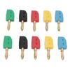 10 Pcs 4mm Banana Plug 32A Gold Plated Brass Quick Connect Banana Connector for Testing Equipment