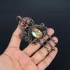 Orange Spiny Oyster Pendant, 999 Copper Wire Wrapped Gemstone Jewelry, Handmade Pendant Amazing Jewelry, Gift For Her
