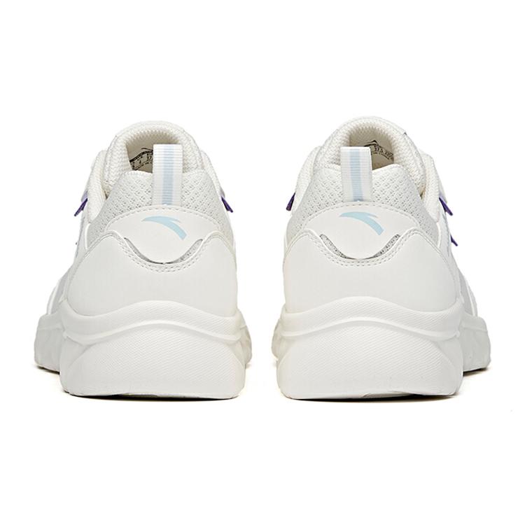 New ANTA Running Collection Running Shoes Women's Low Top Ivory White/Light Blue/Poplar Catkin Purple 922225530-6
