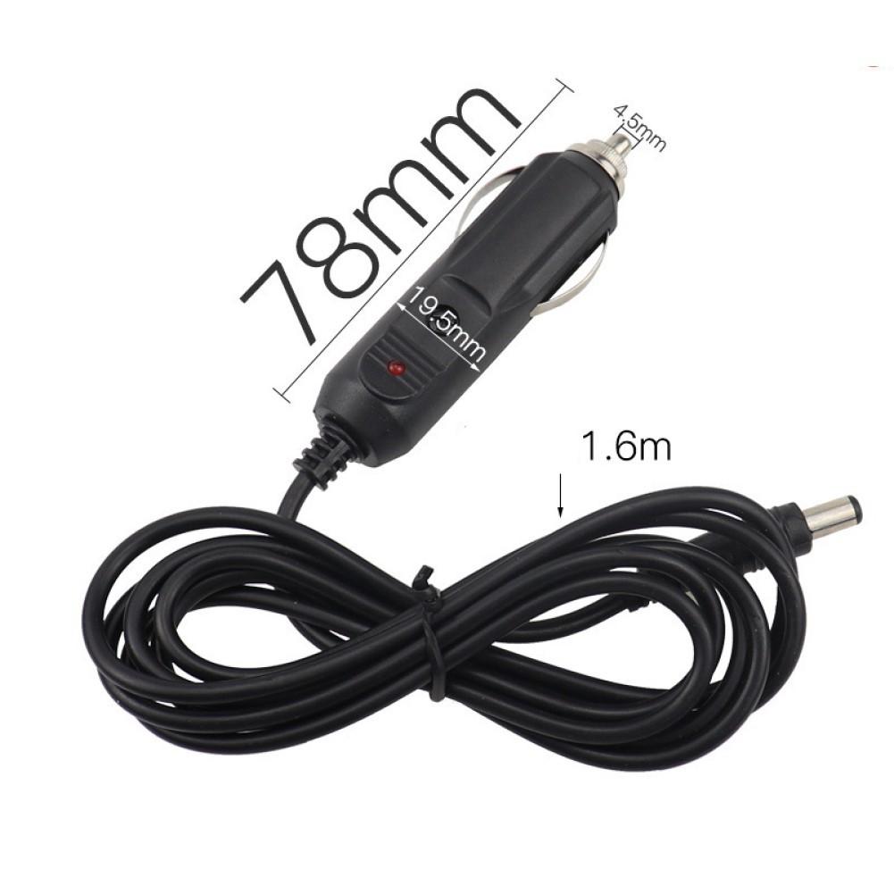 1PCS 12V/24V DC 2.1x 5.5mm Car Igniter Power Plug Adapter Cable for LED Lights
