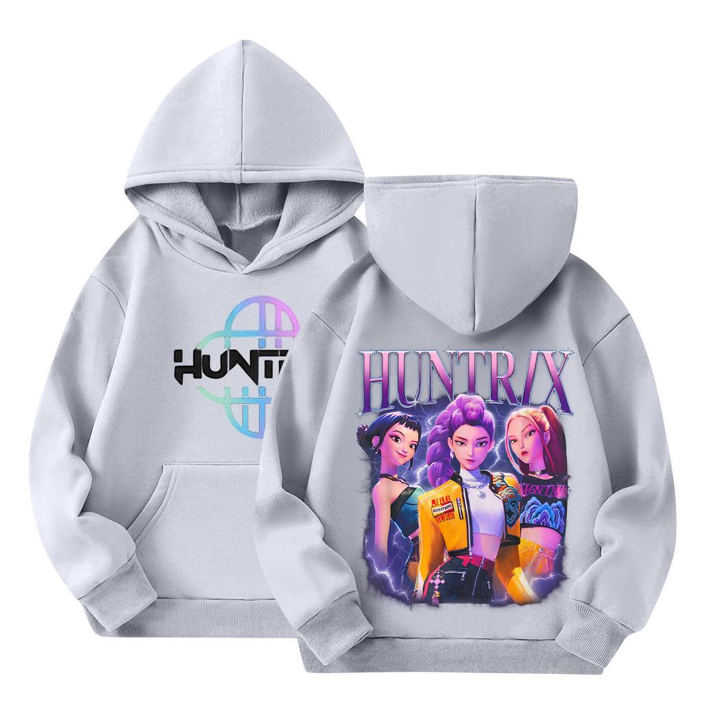 Children's Hooded Gradient Printed Long Sleeved Sweatshirt Loose Sweatshirt Sweatshirt