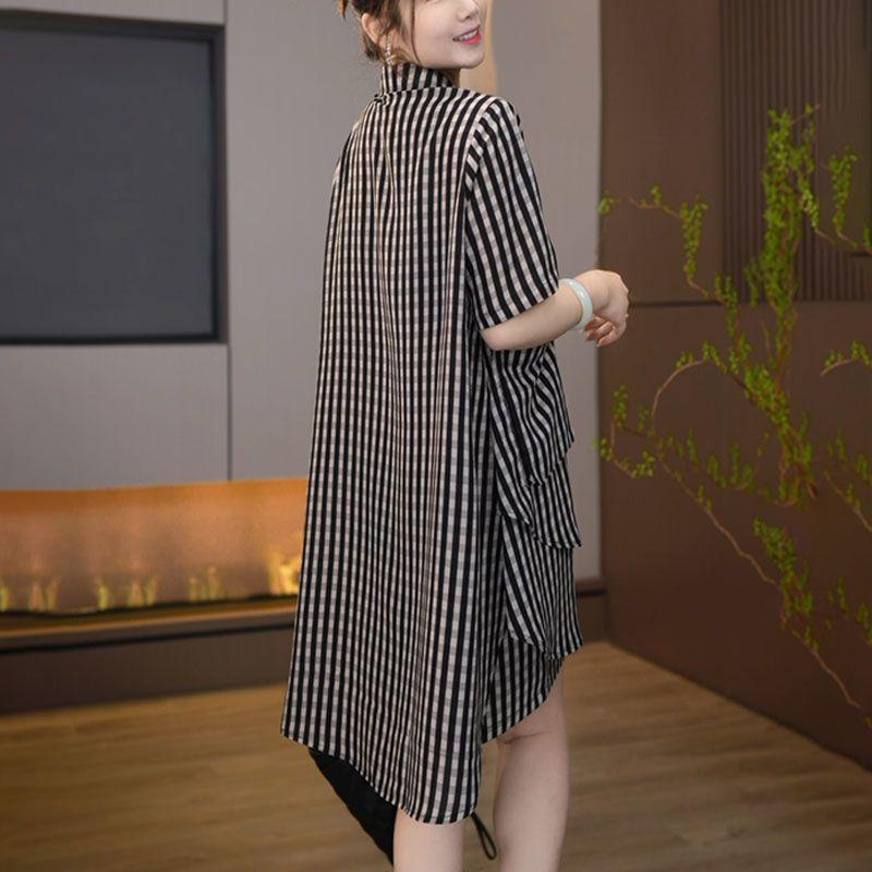 Printed Summer Fashion Two Piece Set Loose Plus Size T Shirt and Shorts Pants Slimming Outfit for Women
