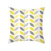Geometric Yellow Gray Print Pillow Cover Pillowcase Living Room Bedroom Sofa Car Home Decor Pillowcase 45*45Cm
