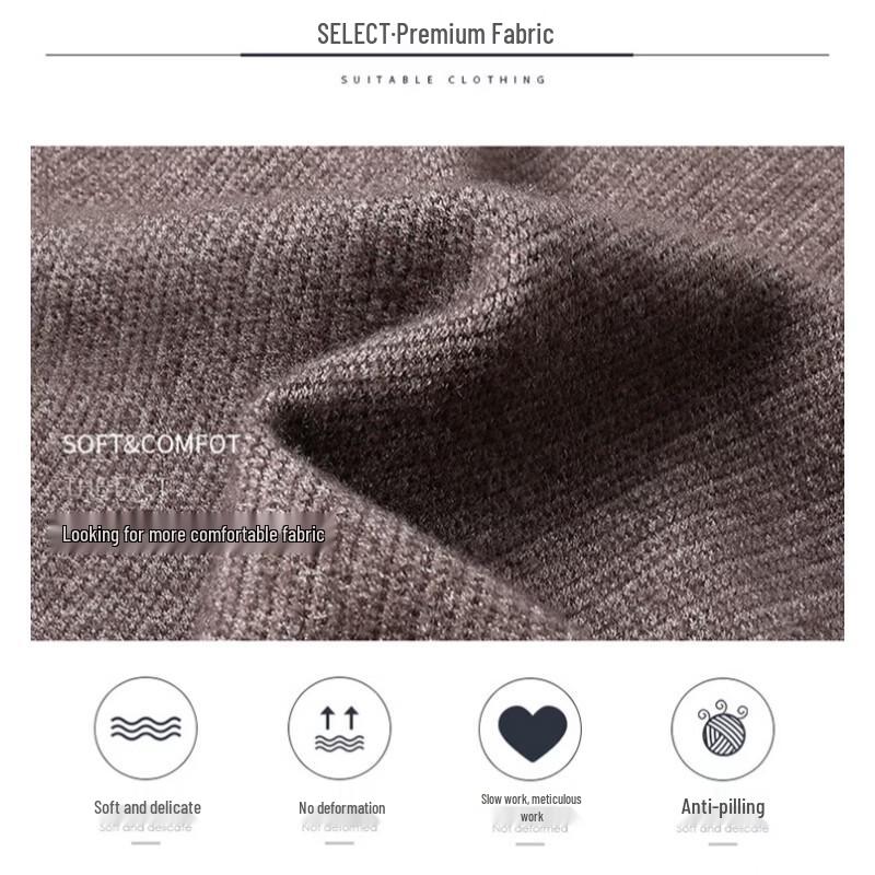 Hengyuanxiang Men's V-Neck Knitted Vest