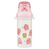 Skater Children's Water Bottle, 480ml, Direct Drinking, Plastic, One-Touch Operation, Dishwasher Safe, Made in Japan, Kobito Zukan (Peach Butt) Design