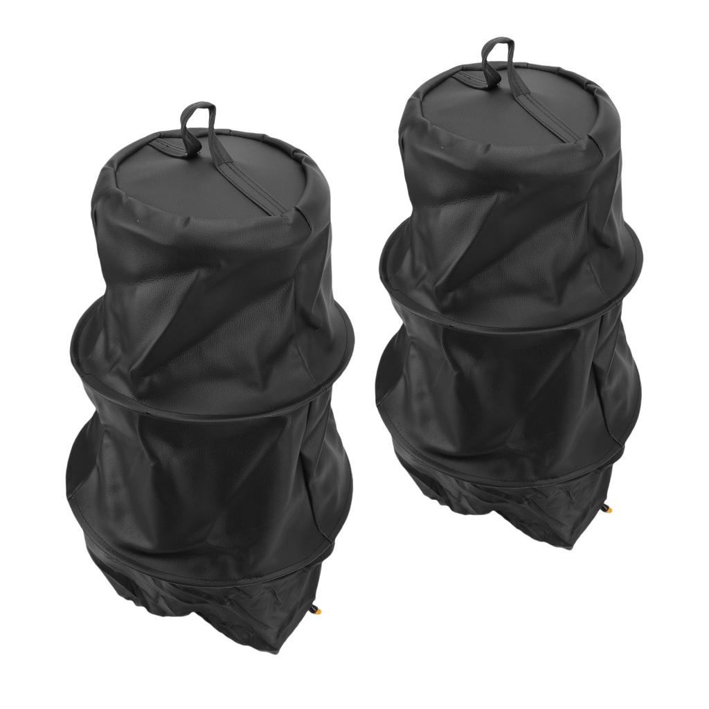 2Pcs Bee Swarm Cage Catcher Beekeeping Tool PU Leather Outdoor Beekeeper Supplies Black