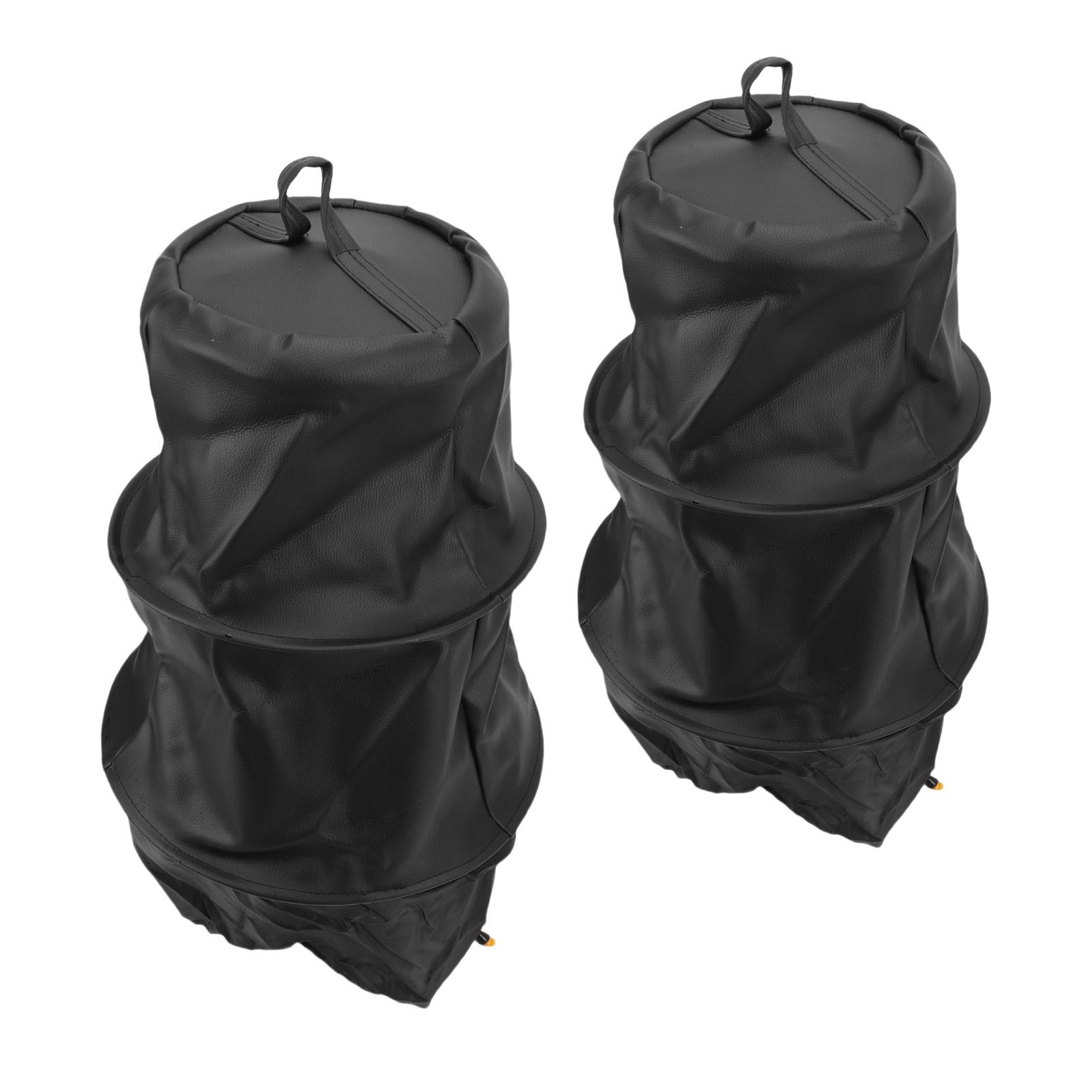 2Pcs Bee Swarm Cage Catcher Beekeeping Tool PU Leather Outdoor Beekeeper Supplies Black