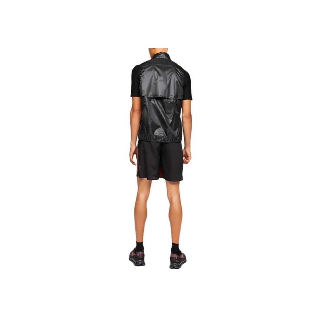 On Weather Vest Solid Color Warm Running Comfortable Sleeveless Vest Men Vests Black 1MD10480553