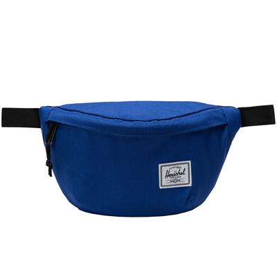 Klasyczna saszetka biodrowa, Unisex niebieska torba na pas