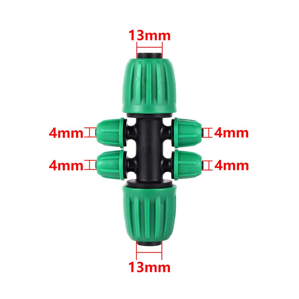 1/4" Pipe Plastic Locking Connector Barb Coupling Irrigation Connector Garden Watering Irrigation Diverter Pipe Fittings