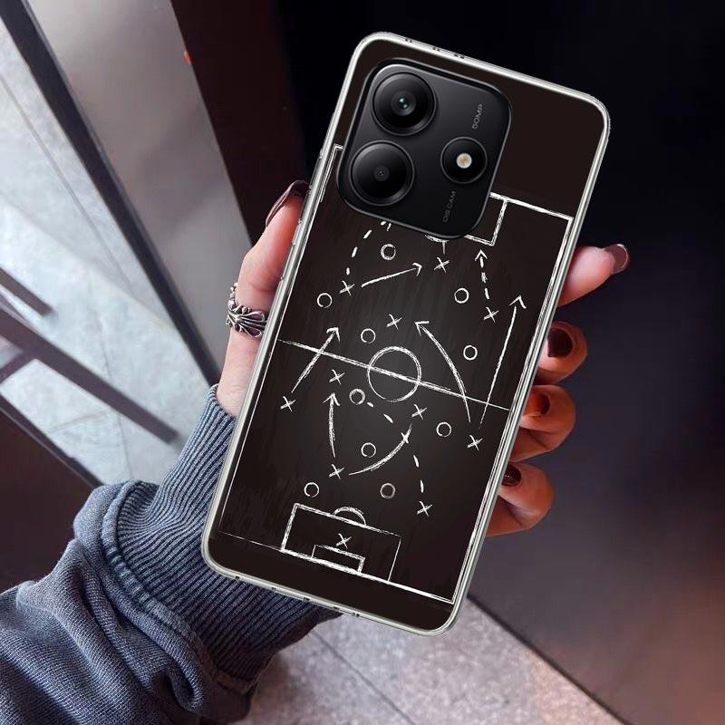 Football Soccer Tactics Time Phone Case For Xiaomi Redmi Note 15 14 14S 13 12S 12 Pro Plus 11S 11 10S 10 4G Cover 11E 11T 5G Pri