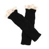 Lace Arm Sleeves Slouchy Y2K Warm Knit Gloves for Women Girl Casual Hand Warmers