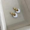 French Retro Enamel Love Drip Earrings Women'S Niche Design Sense Elegant Light Luxury High-End Versatile Earrings Earrings