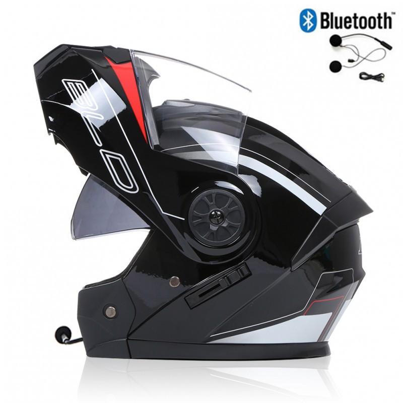 BLD Electric Bicycle Helmet Motorcycle Full Double Lens Exposed Universal Riding All Seasons