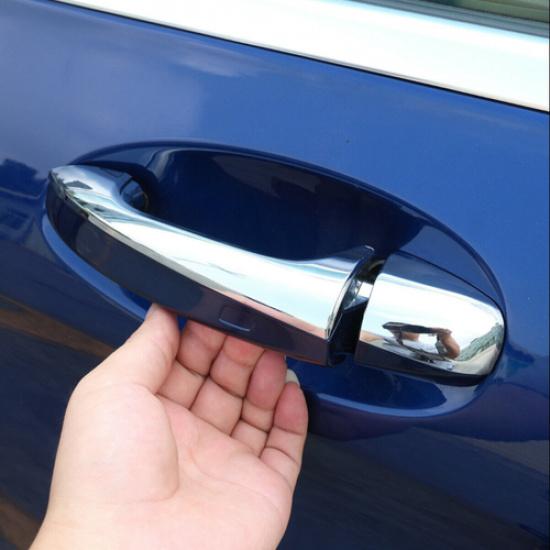 Silver Door Handle Cover Trim Accessories For Mercedes Benz C Class GLC 15-17