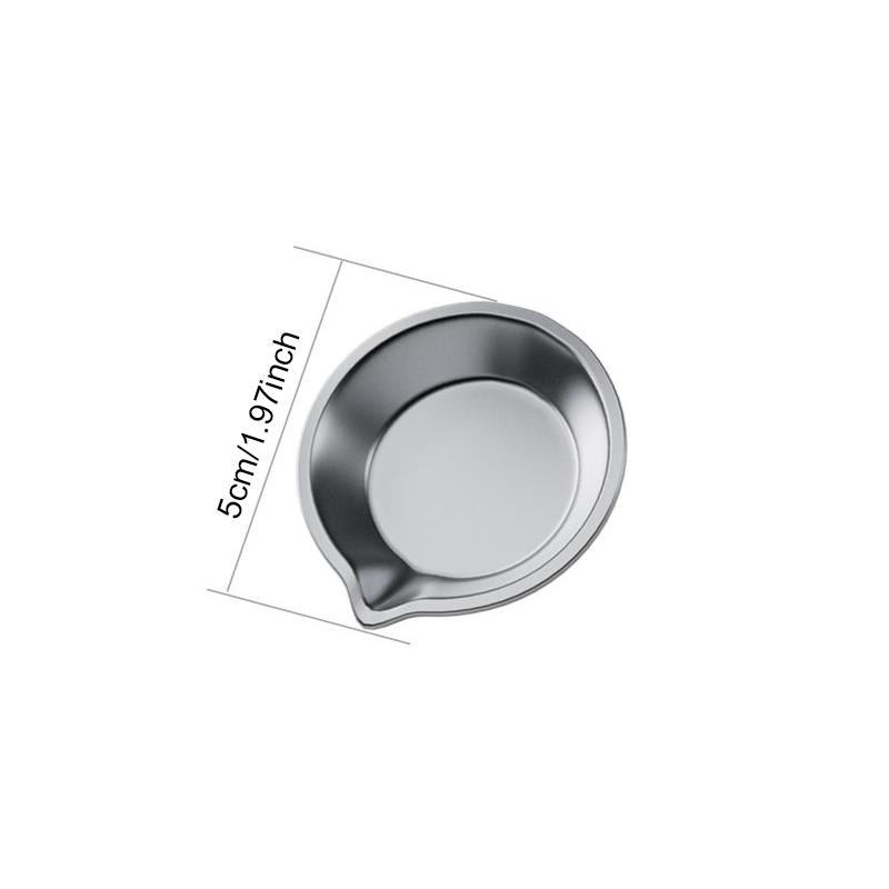 6/12/24pcs Stainless Steel Painting Color Bowls 5cm Oil Paint Trays Paint Color Mixing Cups Color Painting Teaching Tools TMZ