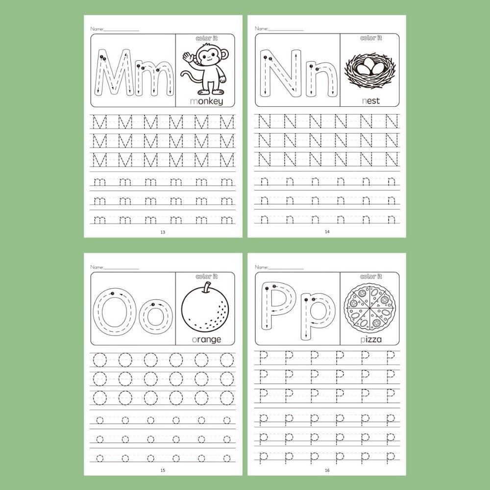 Children English Coloring Book 26 Alphabet Practicing Graffiti Book  Pen Control Training