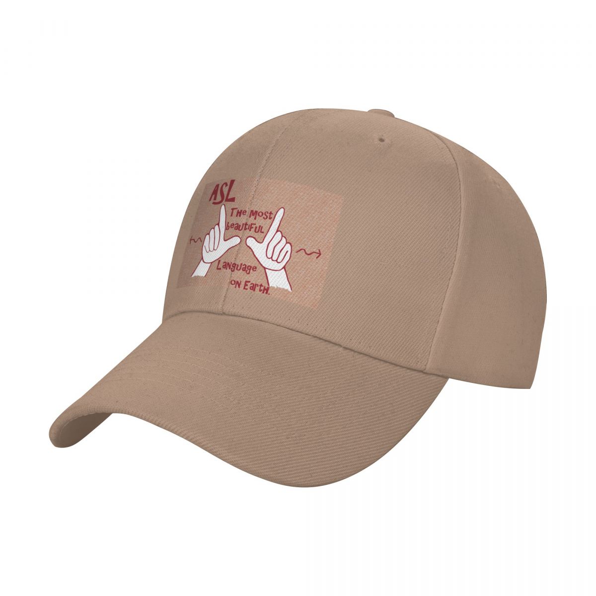 

ASL The Most Beautiful Language Baseball Cap Sun Cap hats for men winter hats for men Female Men s