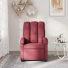 Vidaxl Reclining Massage Chair, Wine Red, Fabric Upholstered