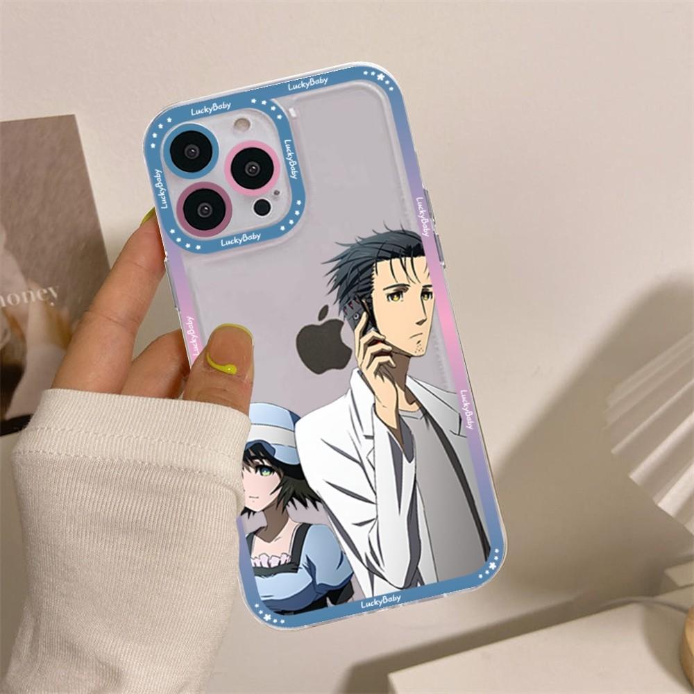 Steins Gate Okabe Anime Phone Case For iPhone 16 15 14 13 12 11 Pro Max XS X XR Mini Protective Cover