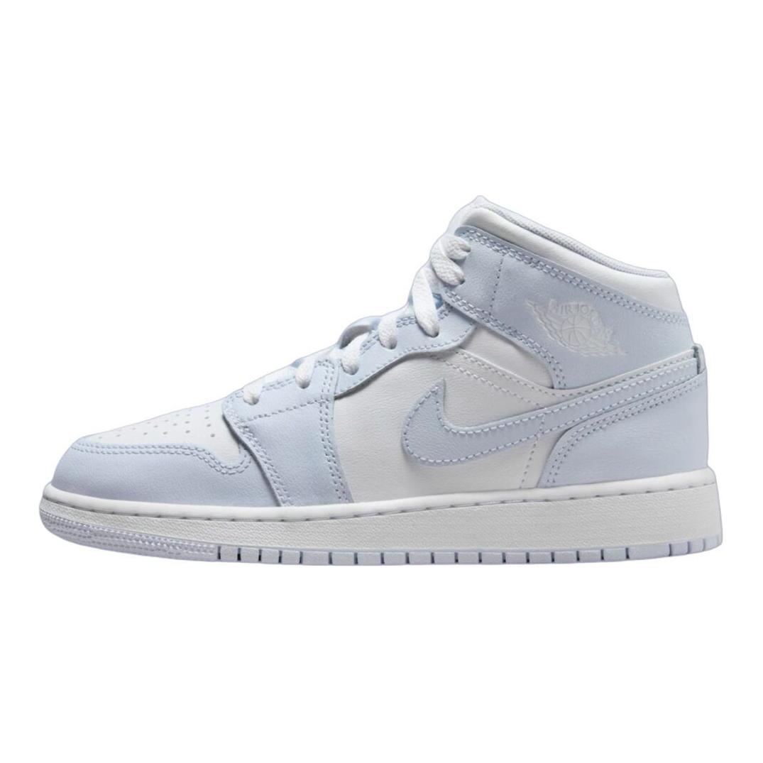 

New Jordan Air Jordan 1 Anti-Slip Wear-Resistant Mid-Top Children s Basketball Shoes White Blue Teenagers FD8780-400 38