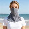 Sun Protection Guard Quick-Drying Fabric Ice Silk Face Guard with Breathable Mesh Cooling Fabric Full Coverage Extended Neck Gaiter Face Guard