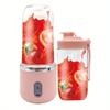 Spremiagrumi elettrico portatile da 400 ml 6 lame Tazza di succo di frutta USB ricaricabile automatico piccolo spremiagrumi frullatore macchina robot da cucina