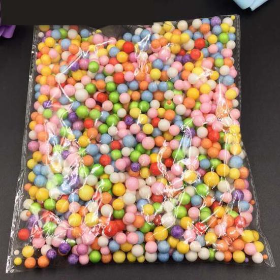 Polystyrene Bead Mini Non-fade Light Weight Bright Color Foam Bead for Gift Box Filling
