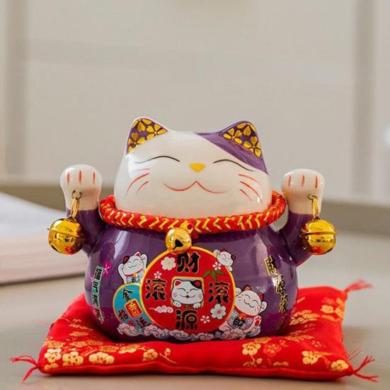 Saving Jar Fine Workmanship Large Capacity Ceramic Japanese Style Lucky Cat Piggy