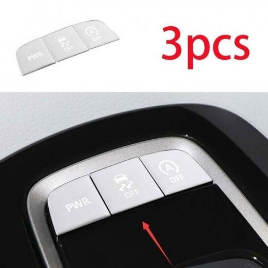 For Toyota Corolla Cross Central Console Panel Button Silver Aluminum -