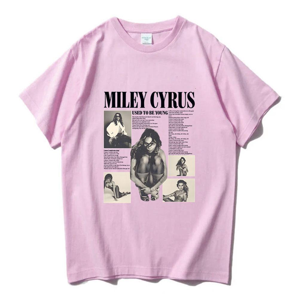 Singer Miley Cyrus Tshirt Cotton Comfortable High Quality Teeshirt Short Sleeve Women Unisex Tshirts Summer Ropa Mujer Clothing