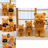 Adorable Yellow Bear Plush Toy Soft Cuddle Doll Big Size Birthday Gift For Her