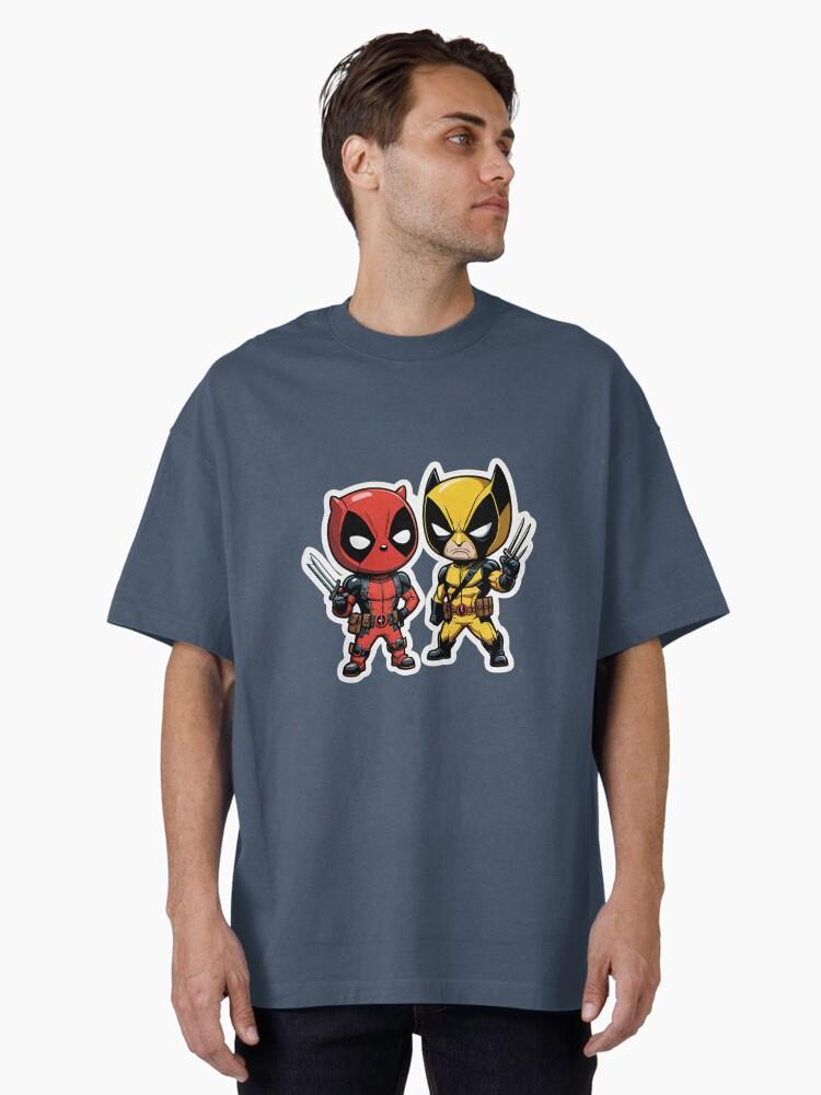 Deadpool and Wolverine Poolverine Kids Small Oversized T-Shirt